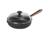 Patelnia głęboka Skeppshult Natural 25cm ze szklaną pokrywką 0120T