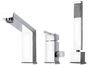 DEANTE CUBIC bateria wannowa 3-otworowa CHROM  BDD 013M