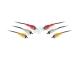 Kabel Easy Touch ET-9027 3xRCA wtyk - 3xRCA wtyk Kompozytowy 0,5m