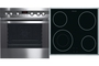 Piekarnik elektryczny z płytą ceramiczną Electrolux EON 64100 X + EHC 60040 X