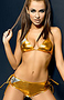 Kostium kąpielowy OBSESSIVE - Goldenrush shorts set
