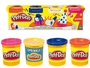 Hasbro PlayDoh Ciastolina Tuby uzupełniające 4 sztuki 22115