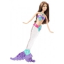 Mattel Barbie Świecąca syrenka fioletowa V7048