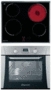 Piekarnik elektr. z płytą ceramiczną Mastercook MF6E X + C3D60 X