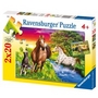 puzzle RAVEN 2X20 ELEMENTÓW ŚWIAT KONI