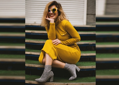 Botki na obcasie damskie w zimowych stylizacjach